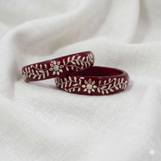 Regal Maroon Partywear Bangles