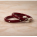 Elegant Maroon Bangles with Silver Blue Accent – Women’s Bracelet Set