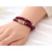Elegant Maroon Bangles with Silver Red and Green Accent – Bracelet Set