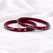 Ruby Blossom Designer Bangles