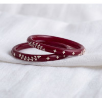 Shagun Red Designer Bangles