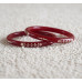 Classic Floral Maroon Kada Bangles