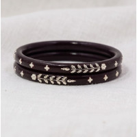 Crimson Vine Ethnic Bangles