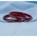 raditional Maroon Pearl Vine Bangles