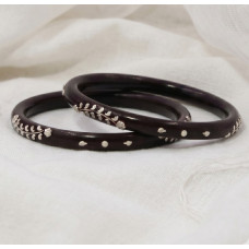 Shahi Red Floral Kada Set