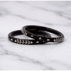 Midnight Bloom Bangle Set