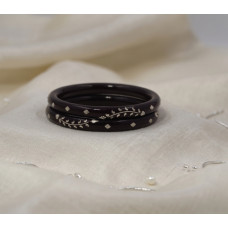 Midnight Vine Inlay Bangles