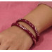 Royal Maroon Floral Bangles Set