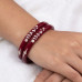Maroon Gold-Tone Designer Pola Bangle