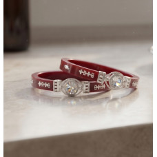 Royal Crimson Crystal Bangles