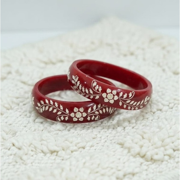 Ruby Petal Designer Bangles