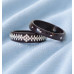 Midnight Silver Weave Ring
