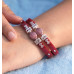 Crimson Elegance Dual-Strand Bracelet