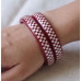 Silver Accent Crimson Band