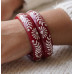 Elegant Red Lac Bangles Set