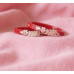 Silver Leaf Red Lac Bangles