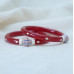 Ruby Bloom Silver Engraved Bangles