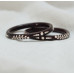 Red Floral Silver Inlay Bangles