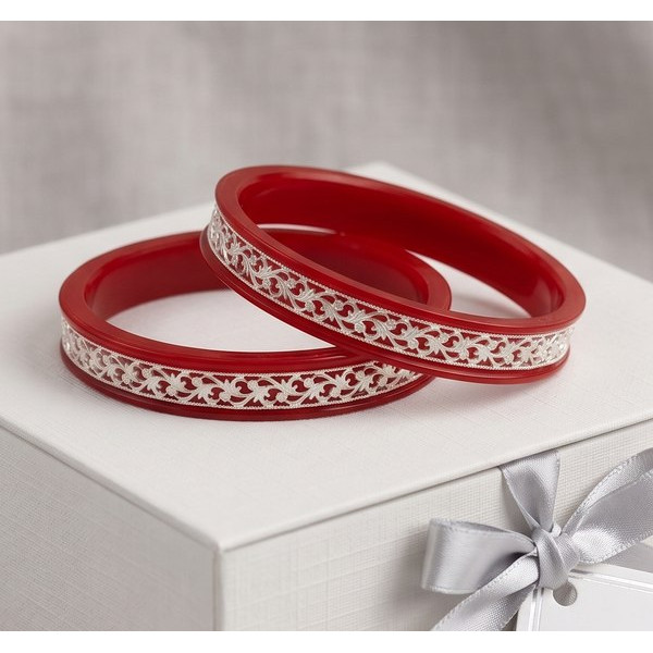 Heritage Red Motif Bangles