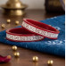 Ruby Elegance Designer Bangle