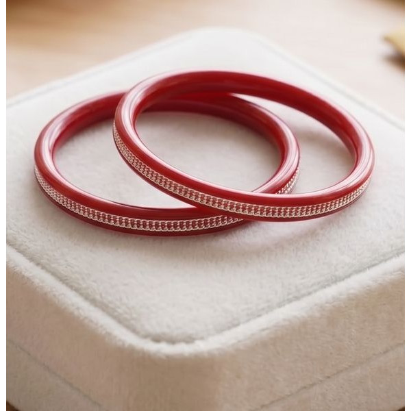 Ruby Glow Designer Bangles