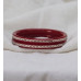 Elegant Crimson Edge Bangles