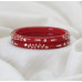 Crimson Floral Grace Cuff
