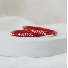 Crimson Floral Grace Cuff
