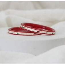 Heritage Bloom Maroon Bangle