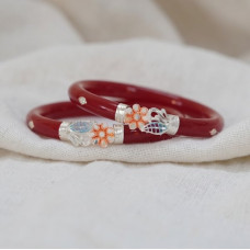 Classic Bloom Enamel Cuff