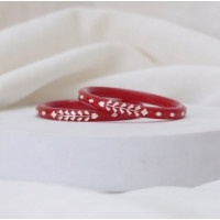 Ruby Vine Artisan Bangle