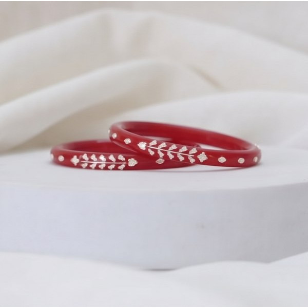 Ruby Vine Artisan Bangle