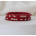 Crimson Charm Silver-Accent Bangle