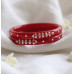 Scarlet Elegance Handcrafted Bracelet