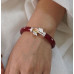 Crimson Leaf Elegance Bangles