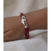 Crimson Silverleaf Bangles