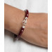 Wine Red Minimalist Hoops