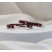 Wine Red Minimalist Hoops