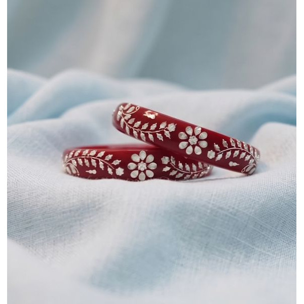 Crimson Glow Bangles