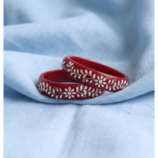Ruby Mist Resin Bracelets