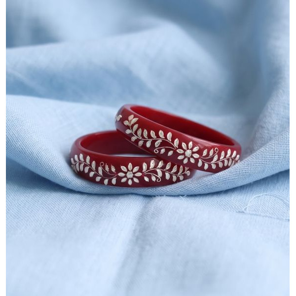 Ruby Mist Resin Bracelets