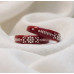 Maroon Floral Artisan Bangles
