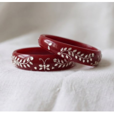 Regal Ruby Handcrafted Bangles