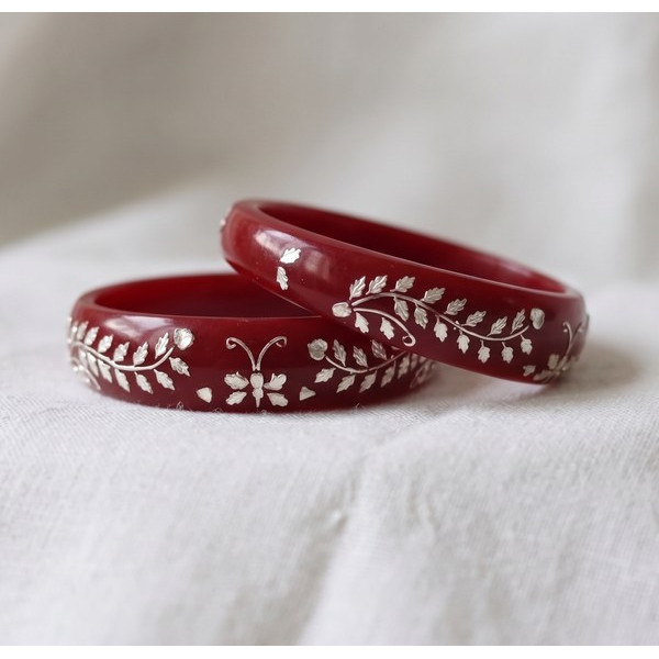 Regal Ruby Handcrafted Bangles