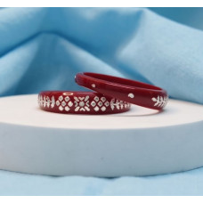 Crimson Bloom Bangles