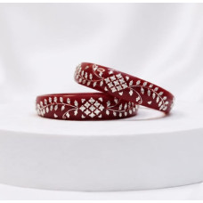 Majestic Crimson Bangles