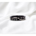 Silver Petal Maroon Fusion Bangles