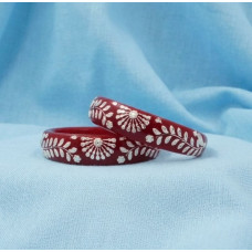 Midnight Blossom Handcrafted Bangles