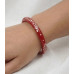 Floral Grace Maroon Bracelet Pair
