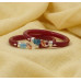 Royal Scarlet Filigree Bangle